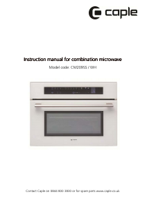 Manuale Caple CM209SS Microonde