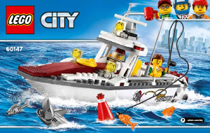 Käyttöohje Lego set 60147 City Kalastusvene