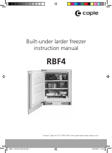 Manual Caple RBF4 Refrigerator