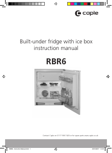 Manual Caple RBR6 Refrigerator