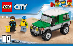 Manual de uso Lego set 60149 City 4x4 con catamarán