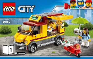 Käyttöohje Lego set 60150 City Pizza-auto