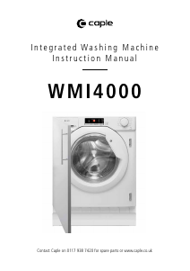 Handleiding Caple WMI4000 Wasmachine