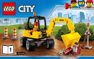 Manual Lego set 60152 City Sweeper and excavator