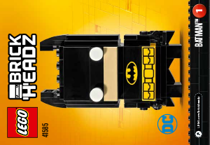 Mode d’emploi Lego set 41585 Brickheadz Batman