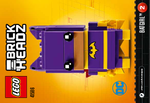 Manual Lego set 41586 Brickheadz Batgirl