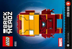 Manual Lego set 41590 Brickheadz Iron Man