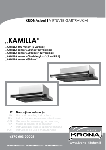 Vadovas Krona Kamilla 600 Gartraukis