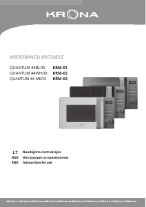 Vadovas Krona KRM-03 Mikrobangų krosnelė
