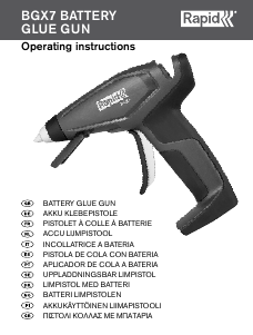 Manuale Rapid BGX7 Pistola incollatrice
