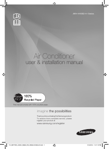 Manual Samsung AR18HVSDQWKXTC Air Conditioner