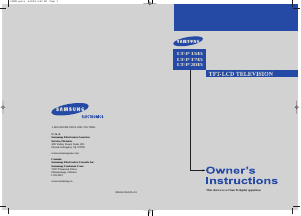 Handleiding Samsung LT-P2045 LCD televisie