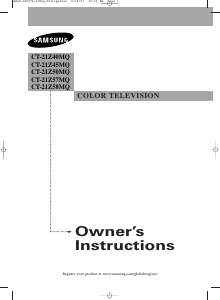Handleiding Samsung CT-21Z40MQ Televisie