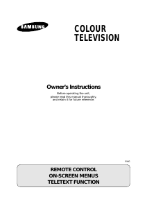 Manual Samsung CZ14E7V Television