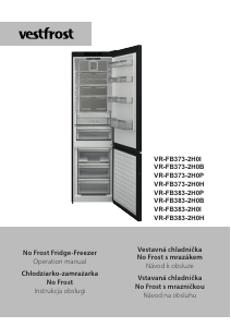 Manual Vestfrost VR-FB373-2H0B Fridge-Freezer