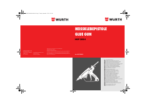 Manuál Würth HKP 300-E Lepící pistole