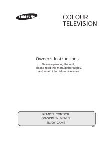 Manual Samsung CB-21N30F7 Television