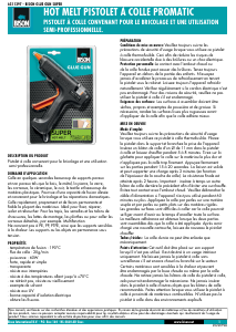 Mode d’emploi Bison 6311397 Pistolet à colle