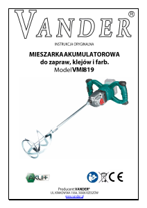 Instrukcja Vander VMI819 Mieszarka ręczna