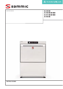 Manual de uso Sammic X-40B Lavavasos