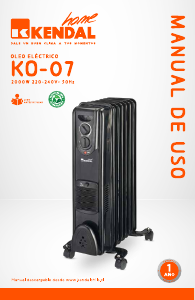 Manual de uso Kendal KO-07 Calefactor