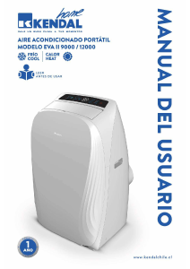 Manual de uso Kendal EVA II 12000 Aire acondicionado