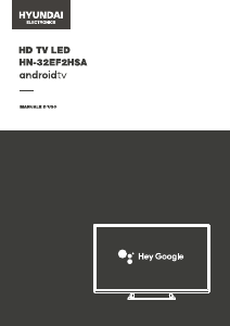 Manuale Hyundai HN-32EF2HSA LED televisore