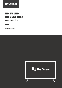 Manuale Hyundai HN-32ET1HSA LED televisore