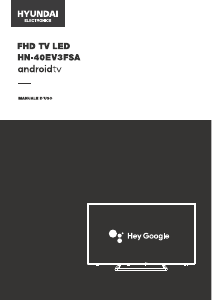 Manuale Hyundai HN-40EV3FSA LED televisore