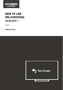 Manuale Hyundai HN-43EV3USA LED televisore