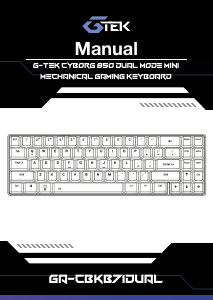 Handleiding G-Tek GA-CBKB71DUAL Toetsenbord