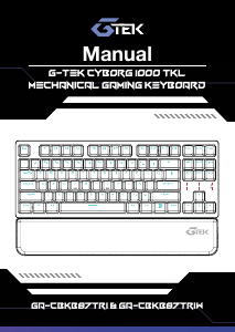 Manual G-Tek GA-CBKB87TRIW Keyboard