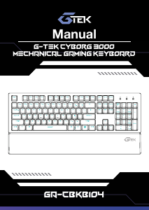 Manual G-Tek GA-CBKB104 Keyboard