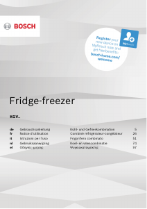Manuale Bosch KGV36VWEASB Frigorifero-congelatore