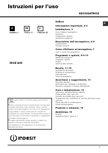 Mode d’emploi Indesit IDCE G45 B (EU) Sèche-linge