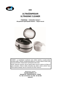 Manual IKH U600 Ultrasonic Cleaner