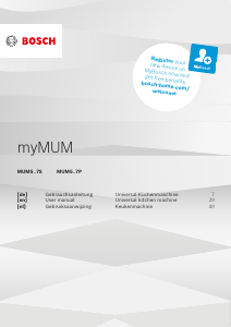 Manual Bosch MUM5MA7P myMUM Stand Mixer