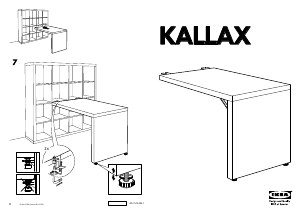 Bruksanvisning IKEA KALLAX Skrivbord