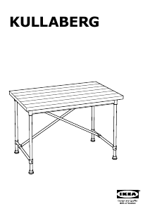Kullanım kılavuzu IKEA KULLABERG Çalışma masası