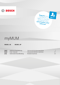 Manual Bosch MUM5VR4S myMUM Stand Mixer