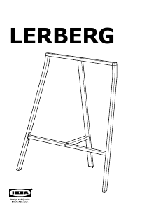Bruksanvisning IKEA LERBERG Skrivbord