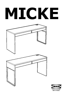 Bruksanvisning IKEA MICKE (142x50) Skrivebord