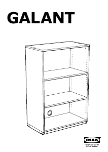 Használati útmutató IKEA GALANT Könyvszekrény