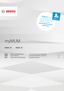 Bedienungsanleitung Bosch MUM5GJ4P myMUM Standmixer