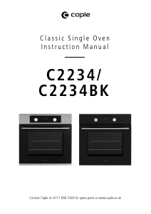 Manual Caple C2234 Oven