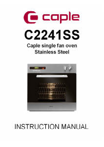 Manual Caple C2241SS Oven