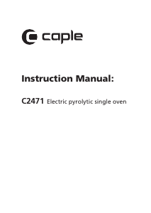 Handleiding Caple C2471 Oven