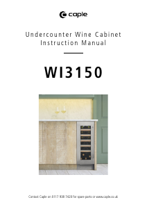 Manual Caple WI3150 Wine Cabinet