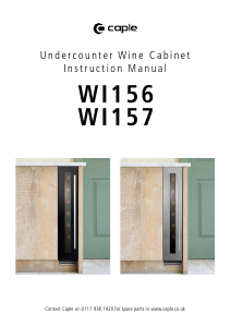 Manual Caple WI156 Wine Cabinet