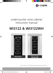 Handleiding Caple WI3122WH Wijnklimaatkast